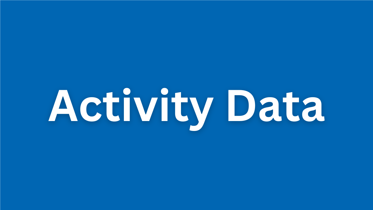 Our Activity Data